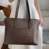 Túi xách nữ SELINA đẹp da công sở thời trang cao cấp túi tote da cỡ to lớn đựng laptop A4 đi học đi làm đi dạy Limi bag 9