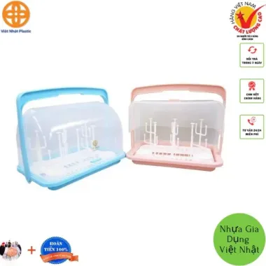 Úp bình sữa thông minh Việt Nhật - Nắp đậy nhựa trong mở dễ dàng - Giảm 20% còn 29000đ 1