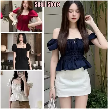 Váy Bo Thun Ngực Babydoll Vải Họa Tiết Chắp Vá Dễ Thương 2024 5 Váy Bo Thun Ngực Babydoll Vải Họa Tiết Chắp Vá Dễ Thương 2024 5