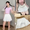 Váy Bo Thun Ngực Babydoll Vải Họa Tiết Chắp Vá Dễ Thương 2024 6