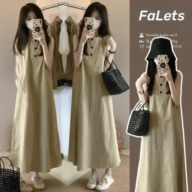Váy trễ vai đi biển nữ dáng dài maxi hè giá rẻ chỉ 119k Váy kaki maxi cho mùa hè 1 Váy trễ vai đi biển nữ dáng dài maxi hè giá rẻ chỉ 119k Váy kaki maxi cho mùa hè 1