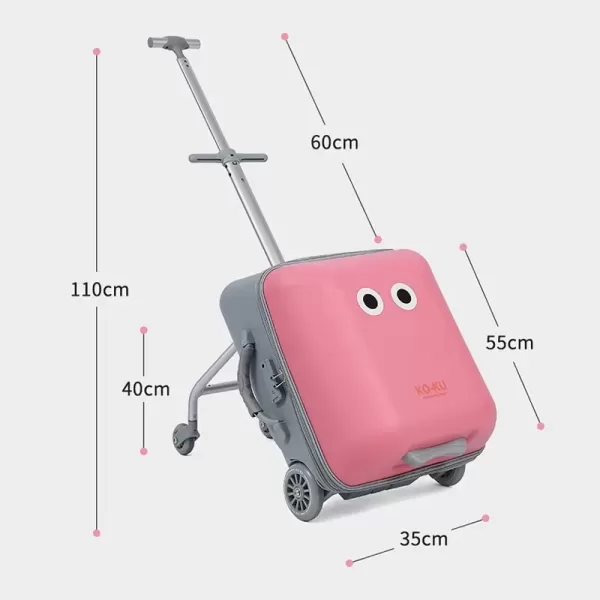 Hình ảnh sản phẩm Vali xe đẩy cao cấp vali ghế ngồi cho bé vali kéo cho bé du lịch 2in1 Meidecor Pehouse 23-40