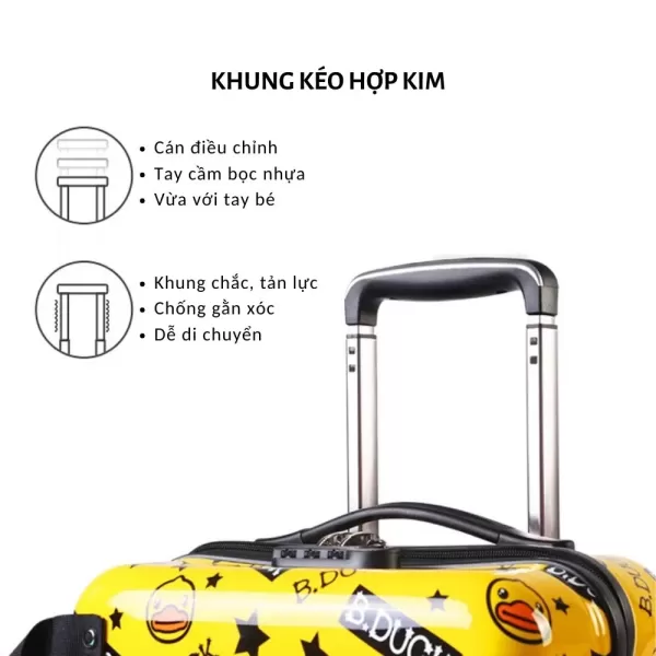 Hình ảnh sản phẩm Vali xe đẩy cao cấp vali ghế ngồi cho bé vali kéo cho bé du lịch 2in1 Meidecor Pehouse 23-40