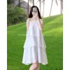 Váy Babydoll Voan Lụa Chiffon Đi Biển Thắt Nơ Cổ Ren Nữ SM25F114 - 395k Giảm Giá Cực Sốt 1
