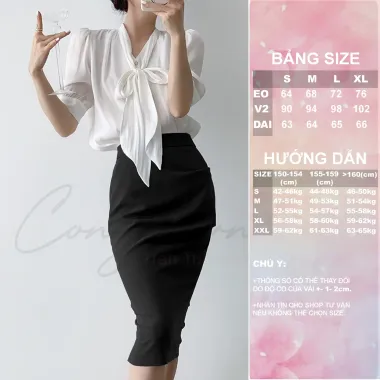 Váy Bút Chì Cạp Cao Che Bụng Công Sở Nữ V95 MindyDesign - Giá Chỉ 589k!