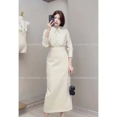 Váy Bút Chì Cạp Cao Che Bụng Công Sở Nữ V95 MindyDesign - Giá Chỉ 589k!