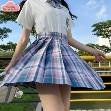 Váy Đồng Phục Kẻ Sọc Phong Cách Nhật Bản Preppy Xếp Ly Cao Cấp Giá 382.554đ Giảm Từ 485.844đ 5