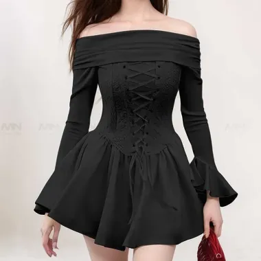 Váy Mini Bí Trễ Vai Corset Fluffy Dress NUAGE Giảm 21% - Chỉ 435000Đ