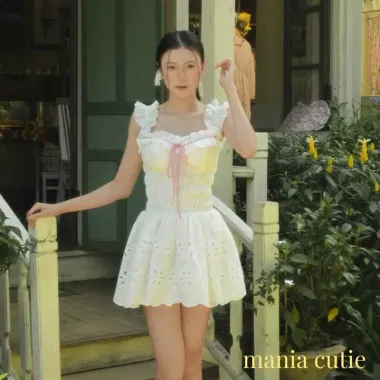 Váy Mini Bí Trễ Vai Corset Fluffy Dress NUAGE Giảm 21% - Chỉ 435000Đ