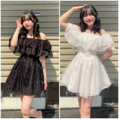 Váy Mini Bí Trễ Vai Corset Fluffy Dress NUAGE Giảm 21% - Chỉ 435000Đ