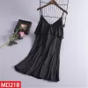 Váy Ngủ Nữ Lụa Satin Trơn Dáng Xuông Liền Thân AD-21 3