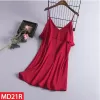 Váy Ngủ Nữ Lụa Satin Trơn Dáng Xuông Liền Thân AD-21 7