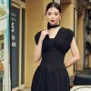 Váy nữ - Đầm dự tiệc thiết kế chiết eo che khuyết điểm tốt consert thủy thủ , phong cách Preppy học sinh VB06