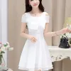 Váy nữ - Đầm dự tiệc thiết kế chiết eo che khuyết điểm tốt consert thủy thủ , phong cách Preppy học sinh VB06 5
