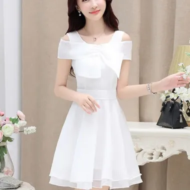 Váy nữ - Đầm dự tiệc thiết kế chiết eo che khuyết điểm tốt consert thủy thủ , phong cách Preppy học sinh VB06 5