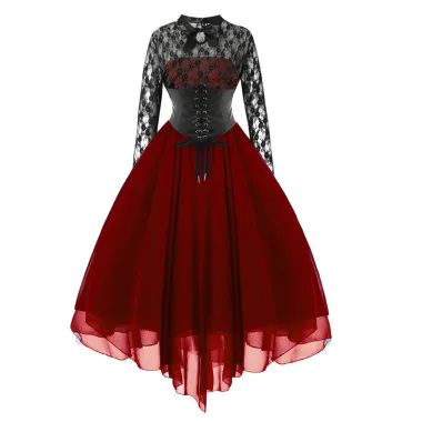 Váy Punk Gothic Ren Rối Cho Nữ Giá Rẻ - Váy Midi Cao Cấp Giảm Giá