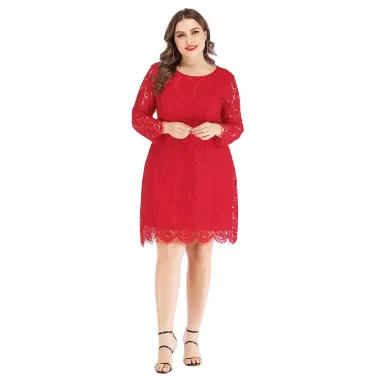 Váy Thêu Ren Giảm Giá Khủng - Phù Hợp Người Mập, Size Lớn, Giá Chỉ 613k 4