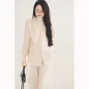 Vest Nữ Tổng Tài Hỏa Tốc HCM - Áo Cột Eo Đắp Chéo, Quần Ống Rộng Sang Chảnh Chỉ 230k