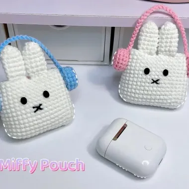 Ví Miffy Rabbit Sang Trọng Dễ Thương Cho Bé Gái - Túi Đổi Tiền Di Động Khóa Móc 6