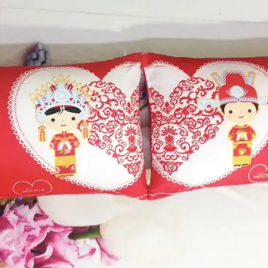 Vỏ Gối Đôi Tân Hôn 40-60cm Giá Rẻ 240k - Bộ Đẹp Cao Cấp Chất Lượng 1