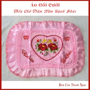 Vỏ Gối Đôi Tân Hôn 40-60cm Giá Rẻ 240k - Bộ Đẹp Cao Cấp Chất Lượng 6