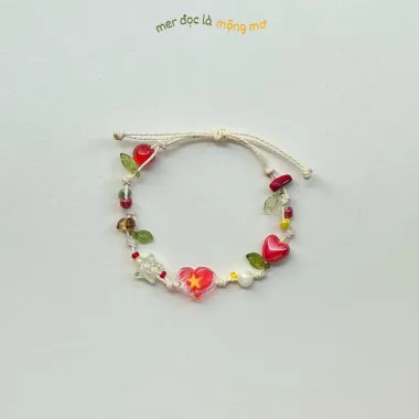 Vòng Tay Handmade Tình Yêu Nước Cờ Tổ Quốc Charm Trái Tim Đỏ Giảm Giá 53000VND 1 Vòng Tay Handmade Tình Yêu Nước Cờ Tổ Quốc Charm Trái Tim Đỏ Giảm Giá 53000VND 1