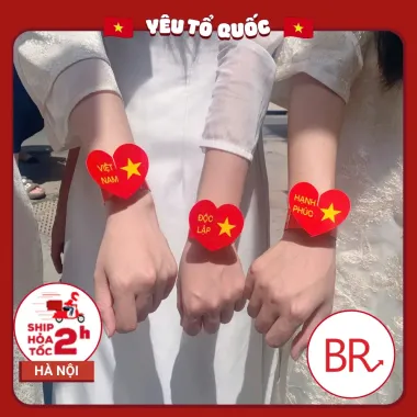 Vòng Tay Handmade Tình Yêu Nước Cờ Tổ Quốc Charm Trái Tim Đỏ Giảm Giá 53000VND 6 Vòng Tay Handmade Tình Yêu Nước Cờ Tổ Quốc Charm Trái Tim Đỏ Giảm Giá 53000VND 6