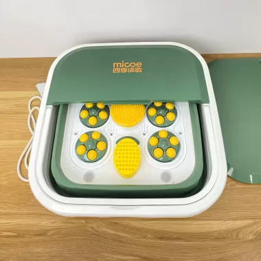 (XẢ KHO) Máy ngâm chân massage MICOE tự động 30 con lăn- tự động làm ấm nước, chống giật, sủi bọt, app điều khiển 4