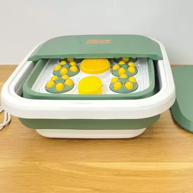 (XẢ KHO) Máy ngâm chân massage MICOE tự động 30 con lăn- tự động làm ấm nước, chống giật, sủi bọt, app điều khiển 5