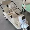 Xe máy điện 2 chỗ ngồi MẪU MỚI NHẤT W2888 có bàn đạp chân ga Đồ Chơi Toys Pin