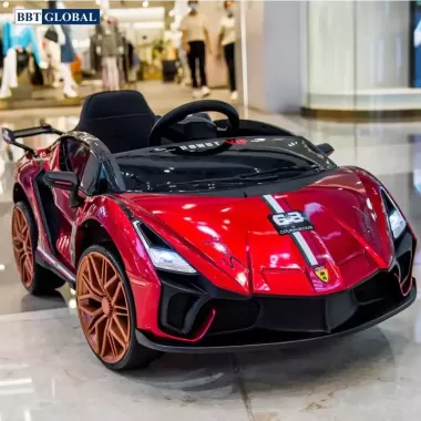Xe ô tô điện lambogini, xe đua F1 siêu nhanh, kết nối Đk qua ĐT, xe điện trẻ em 6