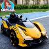 Xe ô tô điện lambogini, xe đua F1 siêu nhanh, kết nối Đk qua ĐT, xe điện trẻ em 7