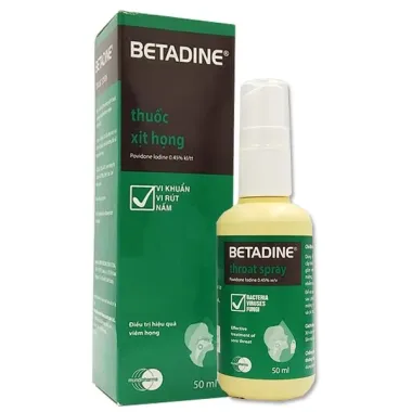 Xịt Miệng Betadine Hàn Quốc - Giải Pháp Cổ Họng Tối Ưu Giá 299k!