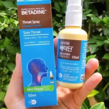 Xịt Miệng Betadine Hàn Quốc - Giải Pháp Cổ Họng Tối Ưu Giá 299k!