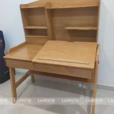 ZEN Bàn làm việc Bộ bàn học chống gù gỗ tự nhiên cao cấp nâng thiết kế phong cách Bắc Âu Sáng Tạo Và Tiện Ích Sáng Tạo 8