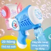 60 Lỗ Súng Bong Bóng Đèn LED Điện Tự Động Xà Phòng Tên Lửa Bong Bóng Máy Đồ Chơi Cho Trẻ Em Ngoài Trời Tiệc Cưới Trẻ Em Quà Tặng 1