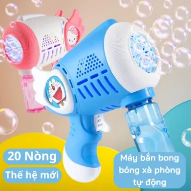 60 Lỗ Súng Bong Bóng Đèn LED Điện Tự Động Xà Phòng Tên Lửa Bong Bóng Máy Đồ Chơi Cho Trẻ Em Ngoài Trời Tiệc Cưới Trẻ Em Quà Tặng