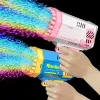 60 Lỗ Súng Bong Bóng Đèn LED Điện Tự Động Xà Phòng Tên Lửa Bong Bóng Máy Đồ Chơi Cho Trẻ Em Ngoài Trời Tiệc Cưới Trẻ Em Quà Tặng 5