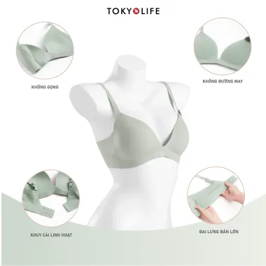 Áo lót nữ tàng hình TOKYOLIFE S9BRA009N - mềm mại, không gọng, giá chỉ 171k