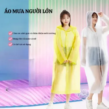 Áo Mưa Nhỏ Gọn Cho Nam Nữ - Chống Mưa Đi Du Lịch, Xe Đạp, Dã Ngoại Giá Chỉ 29k