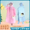 Áo mưa Trẻ Em từ 3-12 tuổi, áo choàng dáng dài toàn thân, chống thấm hình hoạt hình xinh xắn