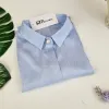 Áo sơ mi nữ ngắn tay lụa vân gỗ thoáng mát giá rẻ chỉ 275k LVGN001