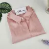 Áo sơ mi nữ ngắn tay lụa vân gỗ thoáng mát giá rẻ chỉ 275k LVGN001 3