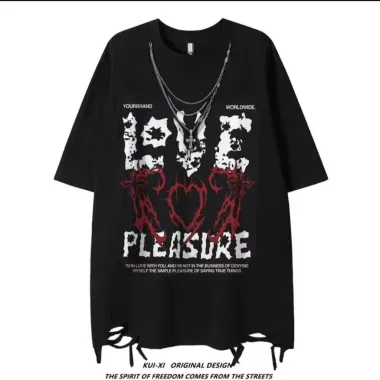 Áo Thun Hip Hop Cotton Tay Ngắn Dáng Rộng In Chữ Cá Tính Nam Nữ Giá 35k 6