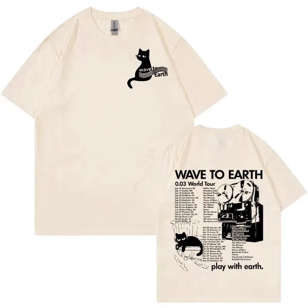 Hình ảnh sản phẩm Áo Thun Kpop Wave To Earth - Áo Cho Bạn Bè Harajuku Giá Shock Chỉ 203k!