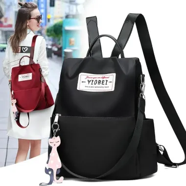 Balo Nữ Chống Thấm Nước Thời Trang Vải Dù Tặng Móc Khóa - Giảm 30% còn 112k