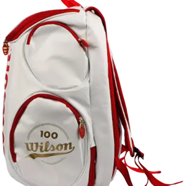 Balo Wilson 100 Year Anniversary Tour Large Limited Edition màu trắng đỏ loại to 5 Balo Wilson 100 Year Anniversary Tour Large Limited Edition màu trắng đỏ loại to 5