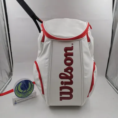 Balo Wilson 100 Year Anniversary Tour Large Limited Edition màu trắng đỏ loại to 6 Balo Wilson 100 Year Anniversary Tour Large Limited Edition màu trắng đỏ loại to 6
