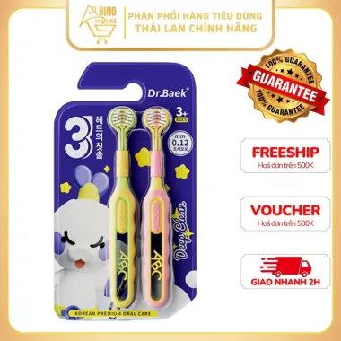 Bàn Chải Đánh Răng 3 Mặt Dr.Baek Hàn Quốc - Mềm 3 Chiều, Vệ Sinh Răng Tối Ưu, Giá Chỉ 49K! 3 Bàn Chải Đánh Răng 3 Mặt Dr.Baek Hàn Quốc - Mềm 3 Chiều, Vệ Sinh Răng Tối Ưu, Giá Chỉ 49K! 3