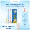 Bàn chải điện cho trẻ em BRUMIVO cao cấp - Lông lụa mềm mại, Tặng 8 đầu chải, Giá chỉ 195k